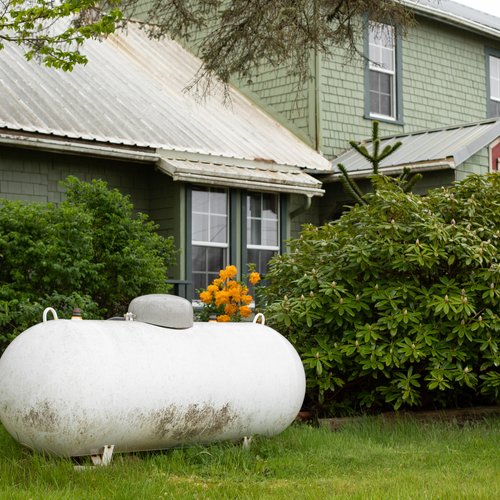 how to hide a propane tank